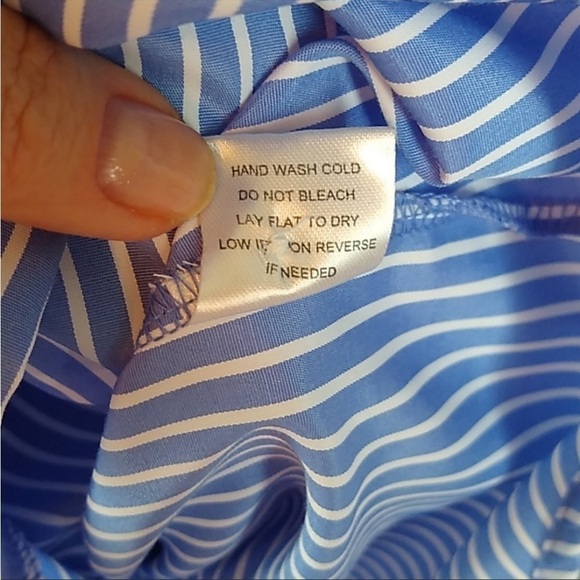 Haute Project Blue Striped Off The Shoulder Top - Picture 10 of 11